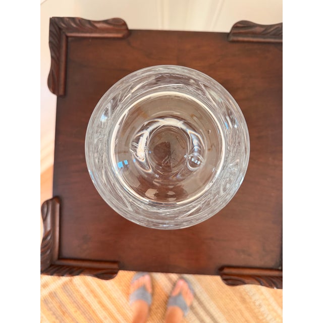Vintage j.g. Durand French 24% Lead Crystal Starburst Vase – 10” X 6” For Sale In Charleston - Image 6 of 8
