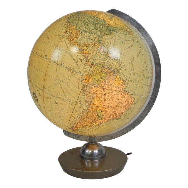 Light-Up Globe from JRO Globus, 1960s For Sale
