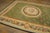 Green 1820s Green Floral Medallion Flat Weave Antique French Aubusson Rug 8' 8" X 12' 6" Wool Carpet For Sale - Image 8 of 11