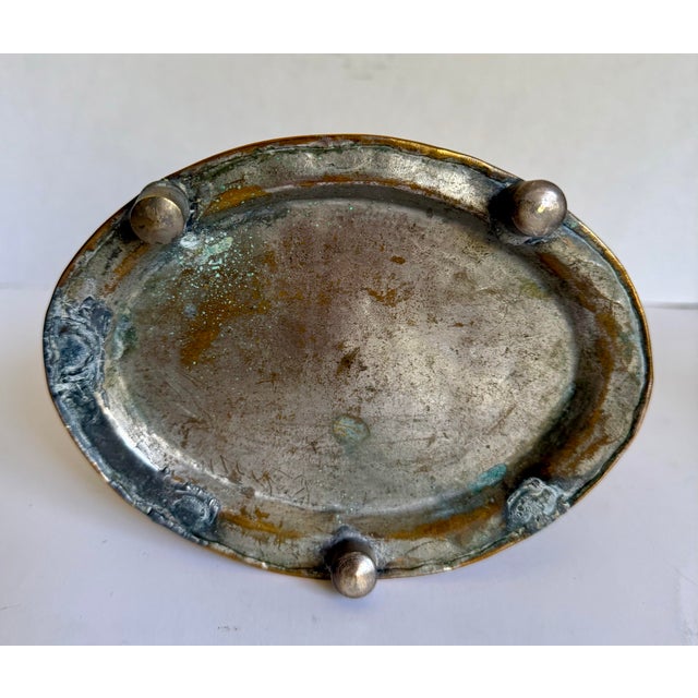 Early 20th Century Moroccan Embossed & Engraved Brass Tea Caddy For Sale - Image 12 of 13