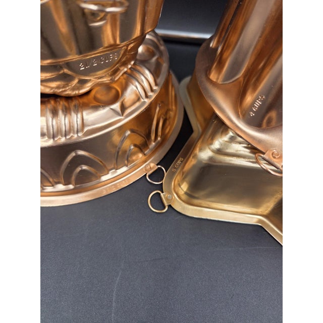 Vintage Large Copper and Miniature Aluminum Mold/Wall Deco Collection Set of 17 For Sale - Image 14 of 18