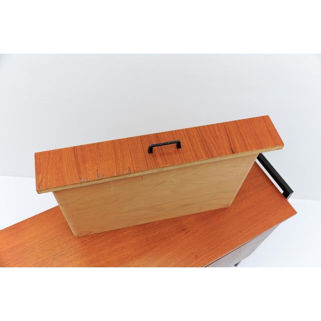 Teak Shoe Cabinet with Hinged Door, Germany, 1960s For Sale - Image 12 of 13
