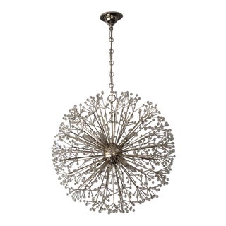 Hudson Valley Polished Nickel Dunkirk Chandelier For Sale