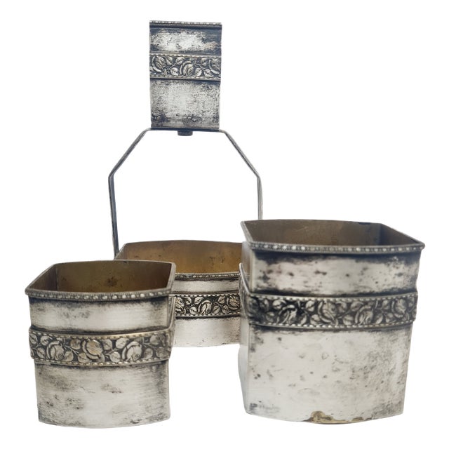 Art Deco German Smoker Set, 1930s, Set of 3 For Sale