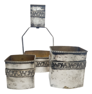 Art Deco German Smoker Set, 1930s, Set of 3