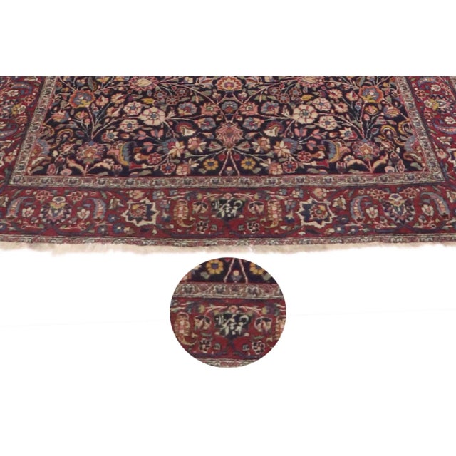 Late 19th Century Antique Persian Mashhad Rug - 05'07 X 21'04 For Sale - Image 5 of 7