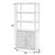 Modern Nora 32 in W. x 72 in. H Wood 3- Tier Etagere Bookcase, Antique Taupe For Sale - Image 3 of 8