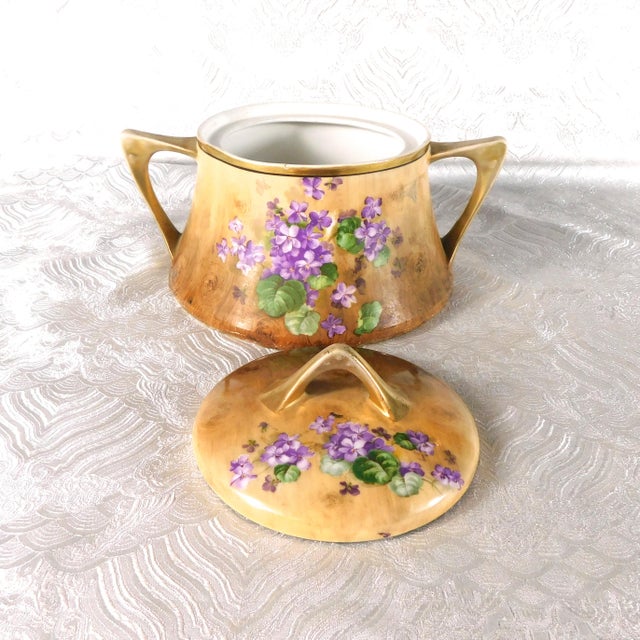 Royal Munich Zeh Scherzer Wood Look Porcelain Biscuit Jar For Sale - Image 4 of 12