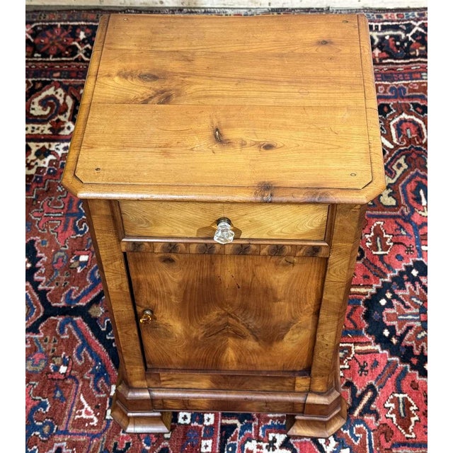 Louis Philippe Bedside Table in Cherry Wood, 1800s For Sale - Image 4 of 14