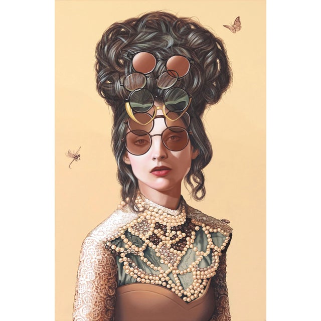 "Autumn" Contemporary Surrealist Figurative Acrylic Painting by Carlos Gamez De Francisco For Sale