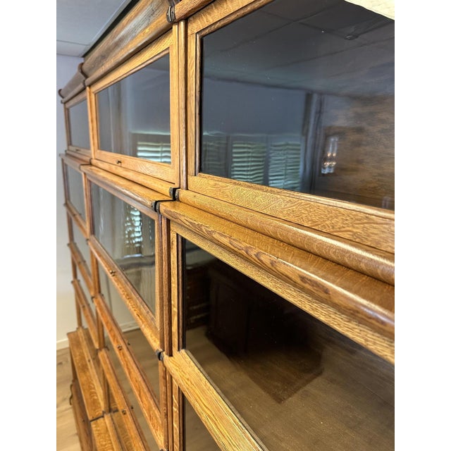 Large Display Bookcase from Globe Wernicke, 1890s, Set of 24 For Sale - Image 4 of 16