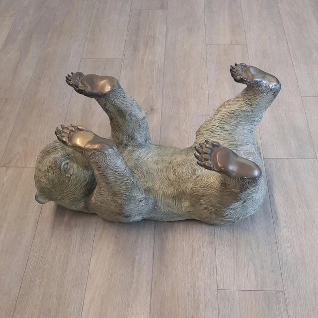 Bronze Bear Coffee Table, 1970s For Sale - Image 6 of 11