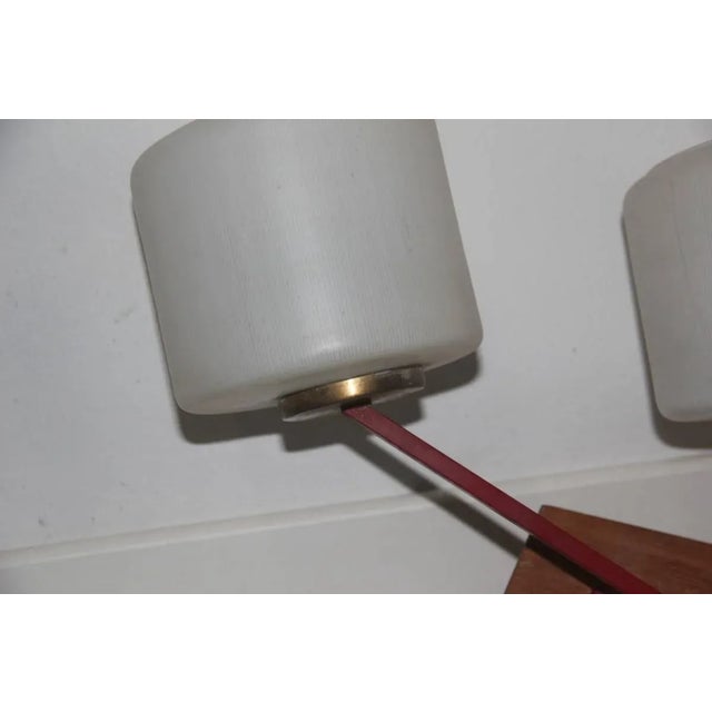 Mid-Century Italian Sconce, 1950s , in Good conditions. Designed 1950 to 1959 Up to 250V (Europe/UK Standard).The wiring...