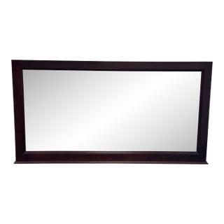 Restoration Hardware Michaels Furniture Beveled Wood Mirror For Sale