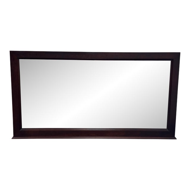Restoration Hardware Michaels Furniture Beveled Wood Mirror For Sale
