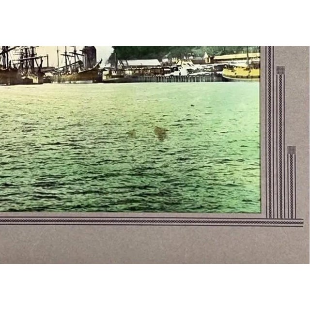 Rare Antique Hand-Colored Photograph of Port Blakely, Wa Mill (C. 1900) by Wilhelm Hester For Sale In Portland, OR - Image 6 of 13