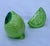 Ceramic Citrus Chic Trompe-l'Oeil Ceramic Sliced Lime Salt and Pepper Shakers - A Pair For Sale - Image 7 of 10