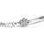 Elegant and timeless, this gorgeous sterling silver floral link bracelet features 1.0 carat total weight of round cut...