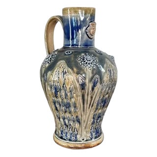 Antique Victorian Lambeth Jug from Doulton, 1876 For Sale