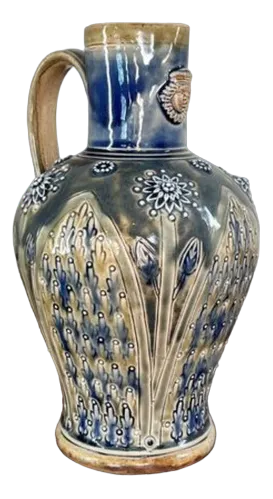 Antique Victorian Lambeth Jug from Doulton, 1876