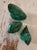 Brutalist Malachite Carved & Polished Stones - Set of 3 For Sale - Image 3 of 8