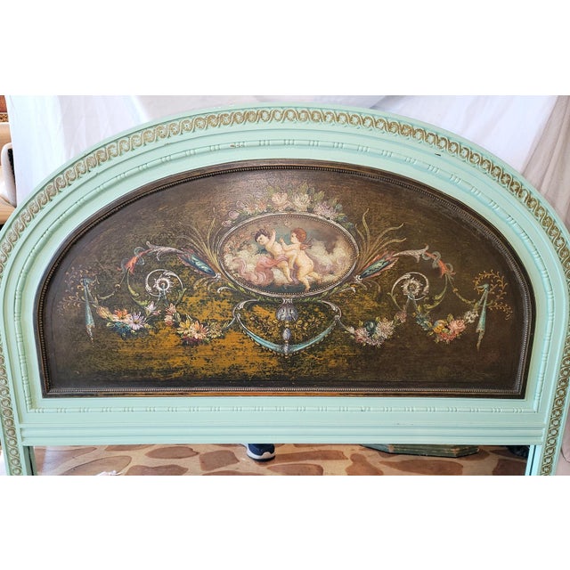 French 1920s Louis XVI Style Trumeau Mirror For Sale - Image 3 of 13