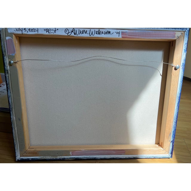 "Rest" a Skunk Painting by LWren Walraven For Sale - Image 4 of 10