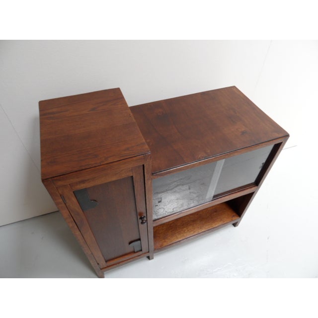 Art Deco Oak Display Cabinet, 1920s For Sale - Image 4 of 11