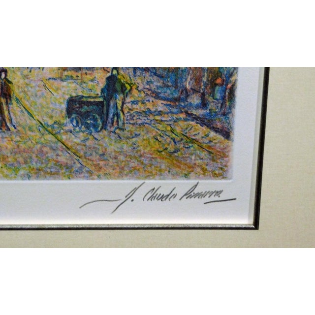 Pissarro, Claude "Avenue of the Street Vendor"H.Signed Artwork Custom Framed For Sale In Denver - Image 6 of 6