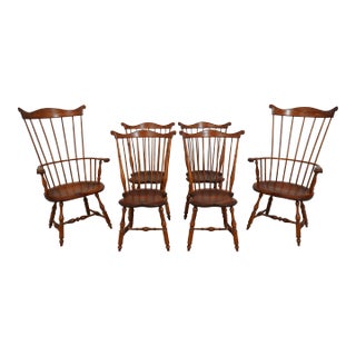 Set of 6 Dr Dimes Windsor Dining Room Chairs For Sale