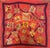 HERMES MÉCANIQUE des IDÉES red silk scarf designed Henry Christine 2004 France For Sale