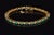 Late 20th Century Certified Natural 4.90Cts vs F Diamond Emerald 18k Solid Gold Tennis Bracelet For Sale - Image 15 of 16