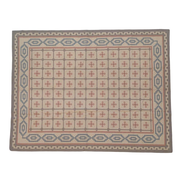 1970s Vintage Dhurry Rug For Sale