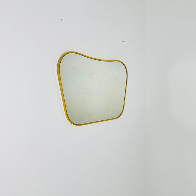Metal Mid-Century Asymmetric Mirror, 1960s For Sale - Image 7 of 11