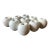 1990s Collection of Solid White Marble Apples - Set of 9 For Sale