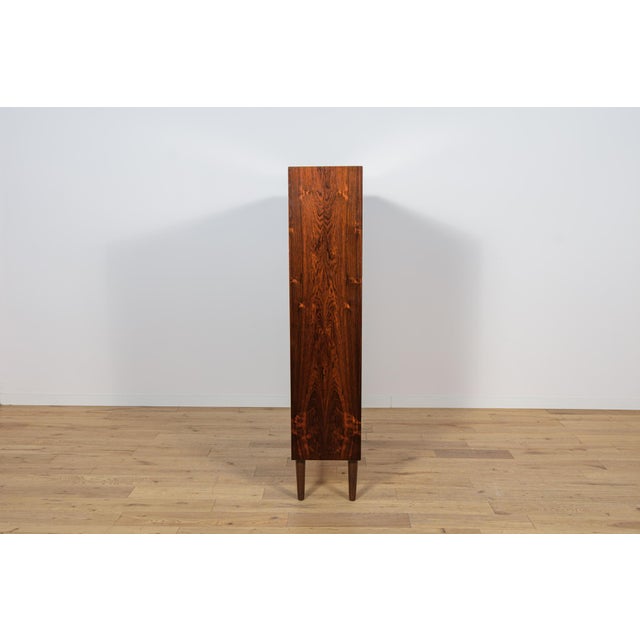 Tall Mid-Century Rosewood Shelf, Denmark, 1960s For Sale - Image 4 of 10