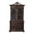 19th Century French Carved Oak Hunt Bookcase With Barley Twist Columns For Sale