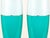 Murano Vintage Murano Glass Lamps Aqua White For Sale - Image 4 of 8