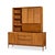Mid-Century Modern Barney Flagg for Drexel Parallel Mid Century Walnut and Cane Credenza and Hutch For Sale - Image 3 of 15