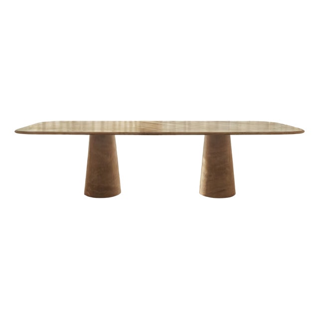 Filled Travertine Rectangle Angelo Dining Table by My Habitat Design For Sale