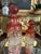 Beautiful collection of four antique French Baccarat crystal perfume/cologne bottles in the harder to find Cadmium...