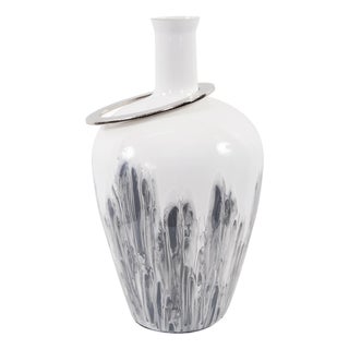 Albrecht Thin Necked Glass Vase- Medium For Sale
