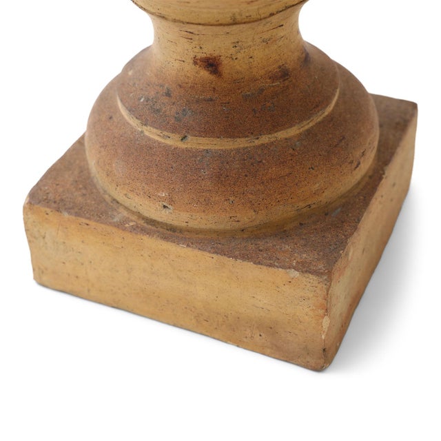 Custom Terracotta Lamp For Sale - Image 4 of 9