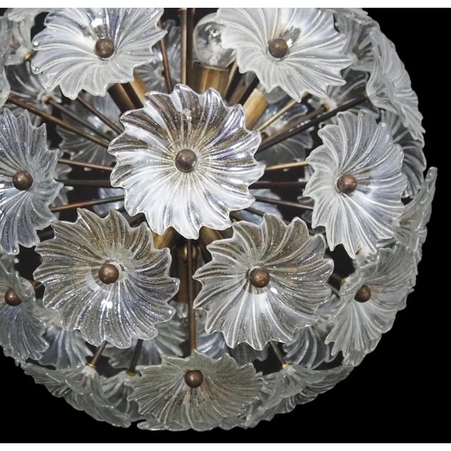 Vintage Sputnik Italian Crystal Chandelier, 1980 For Sale - Image 11 of 15