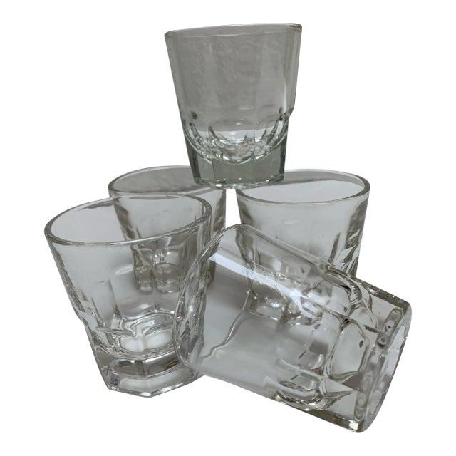 Classic Set of Five Whiskey Shot Glass Tumblers For Sale