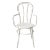 Vintage White Metal Bistro Chair For Sale