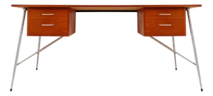Modèle 202 Desk in Teak by Børge Mogensen for Søborg Møbelfabrik, 1950s
