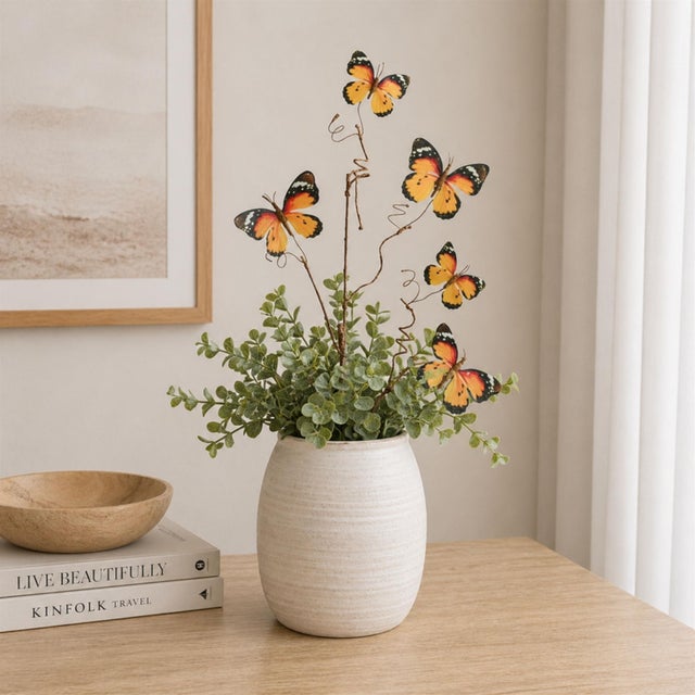 Rustic Butterfly Twig Spray (Set of 4) For Sale - Image 3 of 5