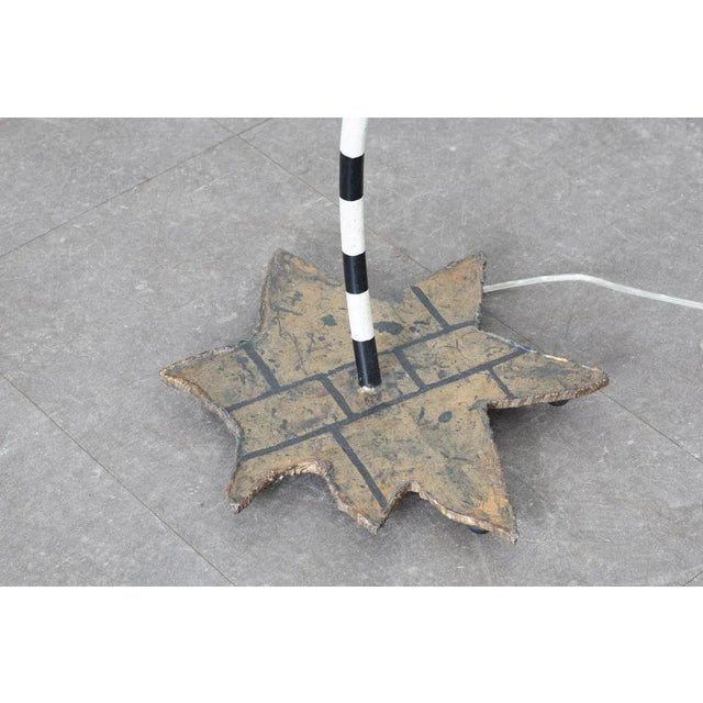 Black Italian Organic Floor Lamp, 1980s For Sale - Image 8 of 10