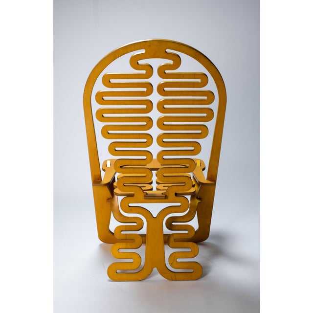 Mid-Century Modern Lumbarest Chair by Gregg Fleishman, 1985 For Sale - Image 4 of 11